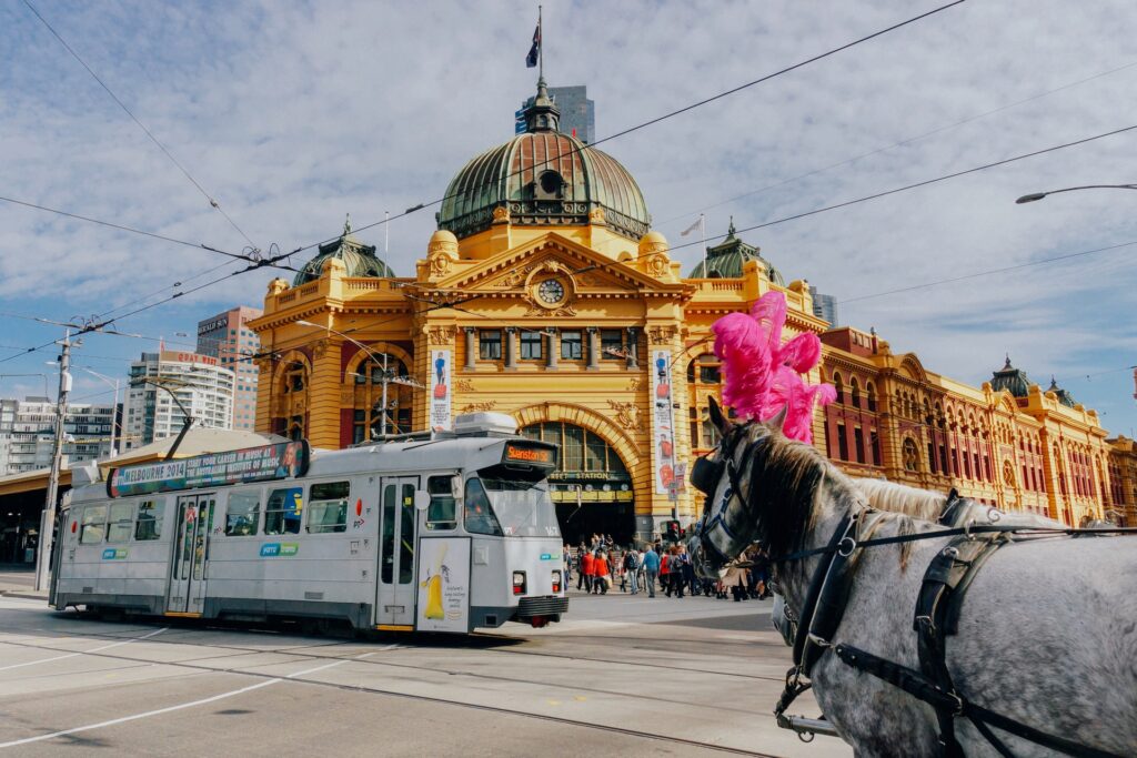 Visiting the Flinders Street Railway Station