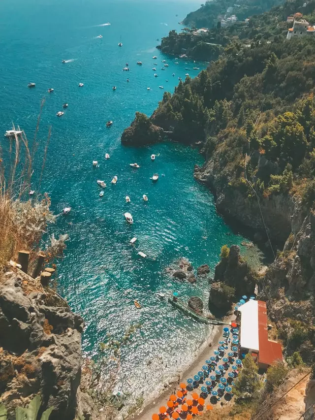 Aerial View of Amalfi Coast