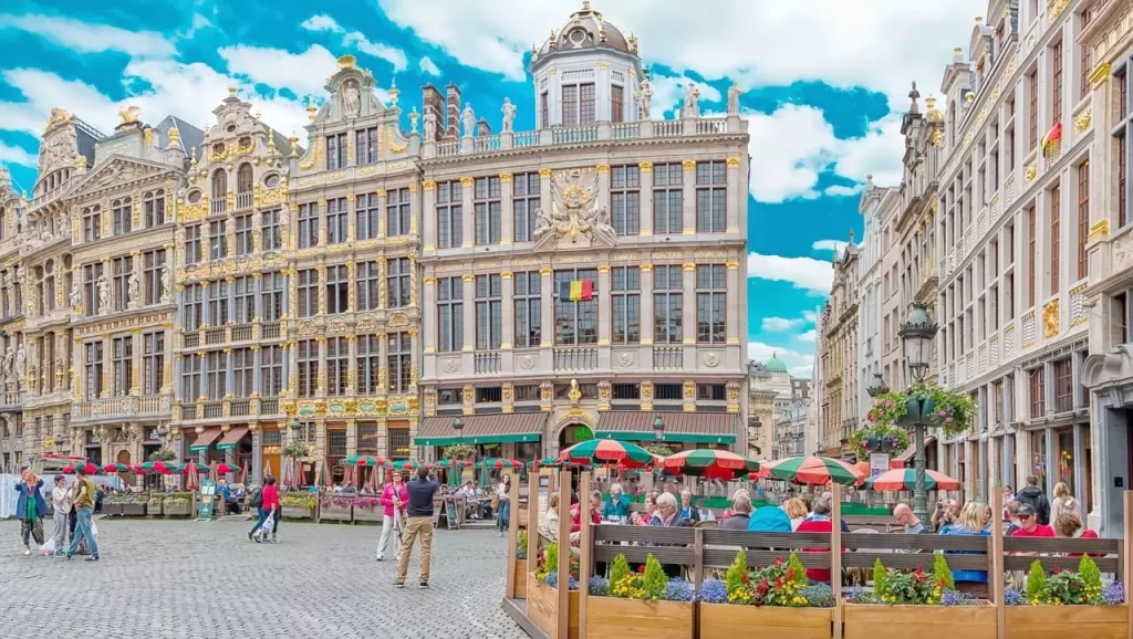 Large market in Brussels | 10 Day Europe Trip