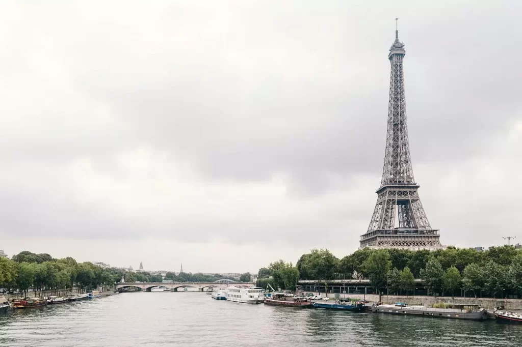 Eiffel Tower near Seine River