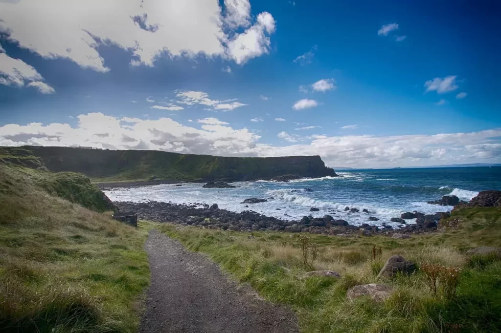 Scenic road to Giant's causeway