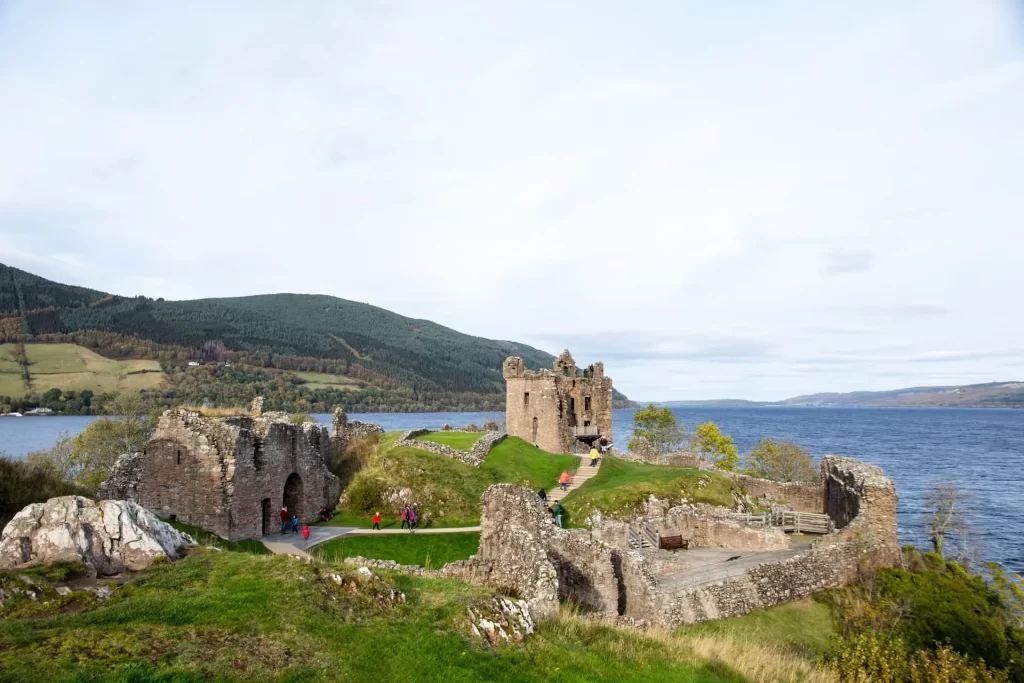 View of Urquhart Castle in Scotland