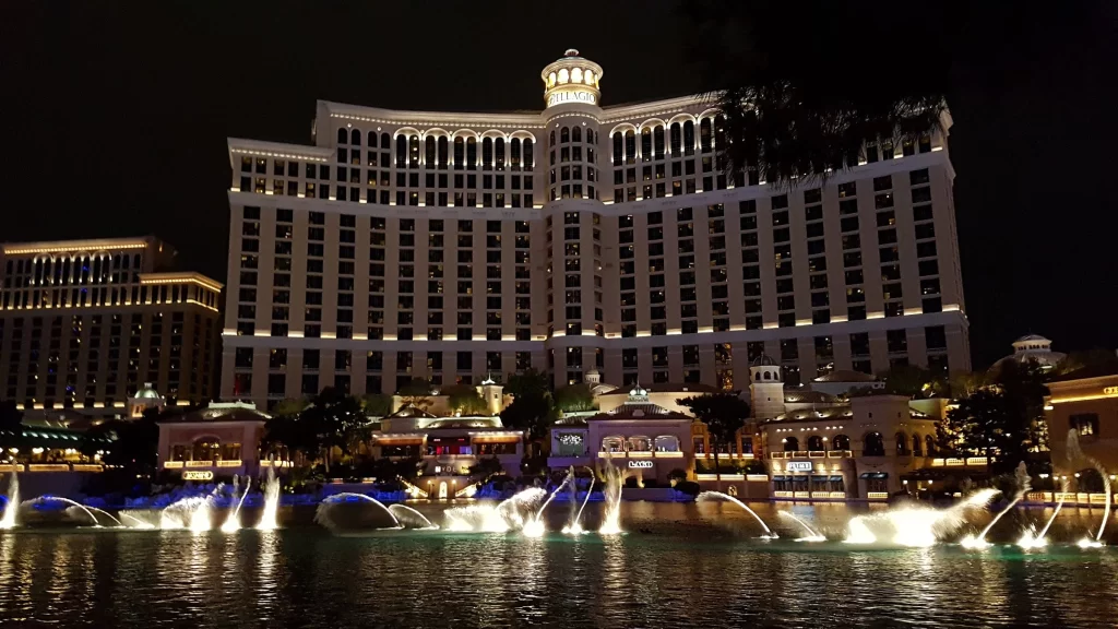 View of luxury hotel in Las Vegas 