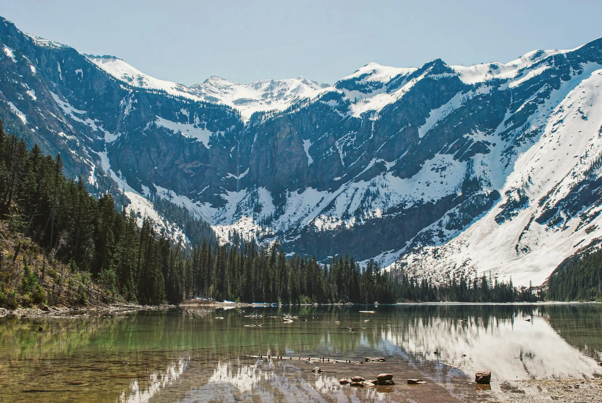 View of Glacier National Park